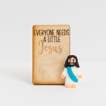 A Little Jesus – Mini Faith Figurine & Engraved Card Gift Set