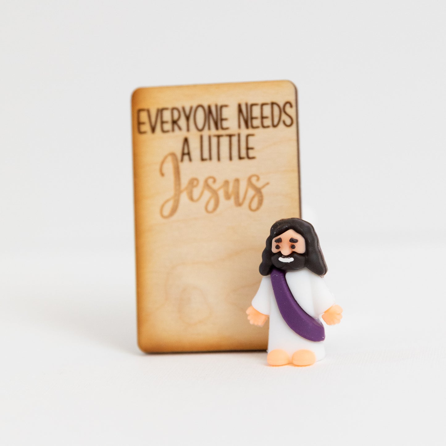 A Little Jesus – Mini Faith Figurine & Engraved Card Gift Set