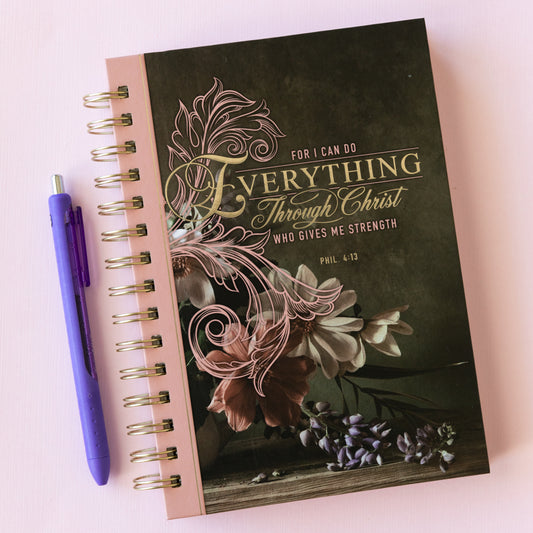 For I Can Do Everything...Phil 4:13  Wire Bound Journal