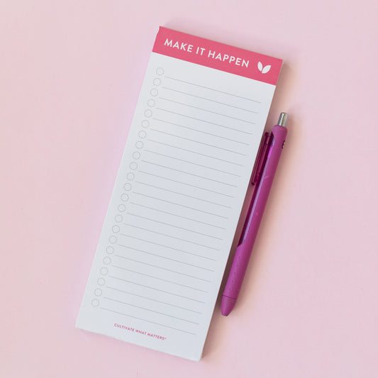 Make it Happen List Note Pad