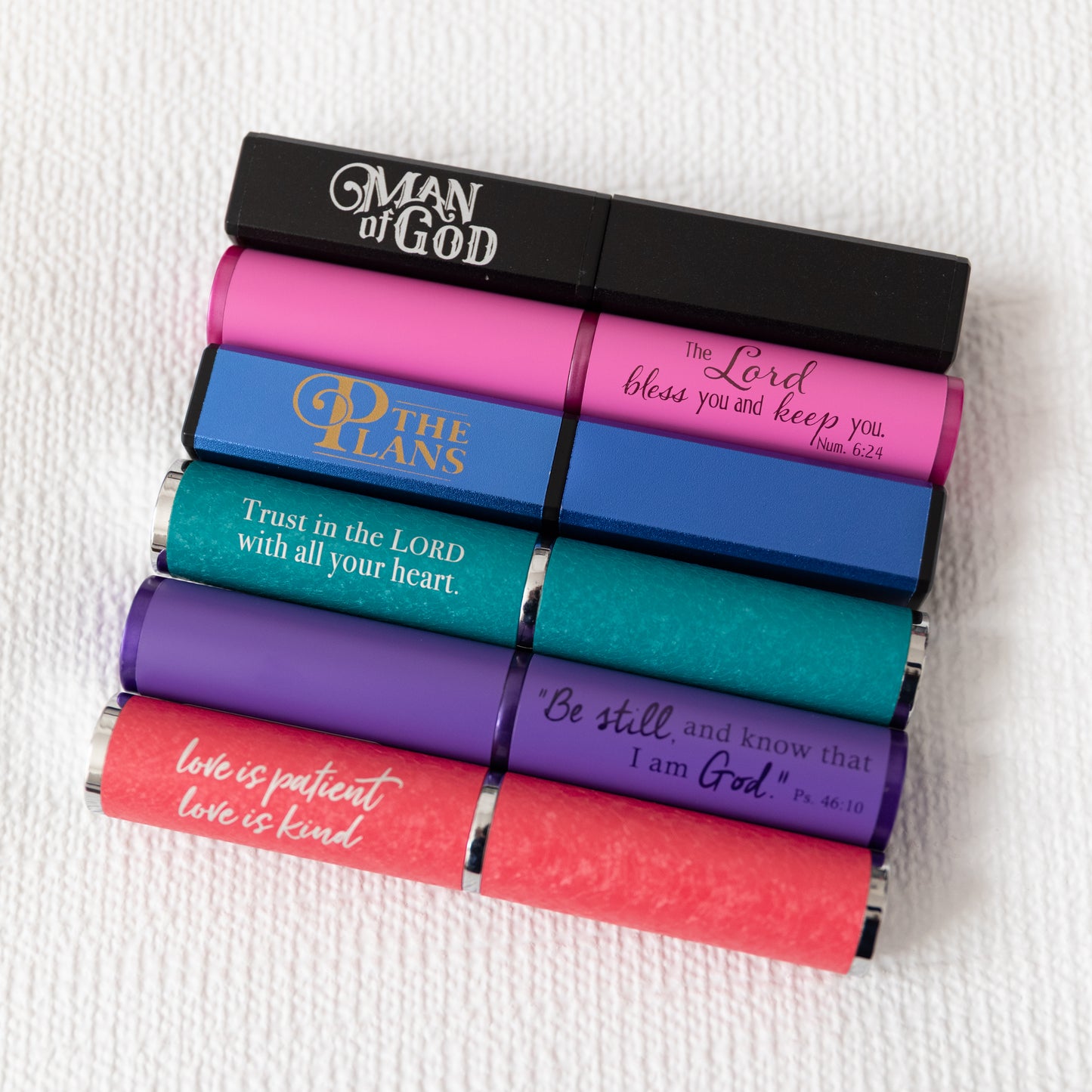 Retractable Pen in Matching Case with Bible Verse