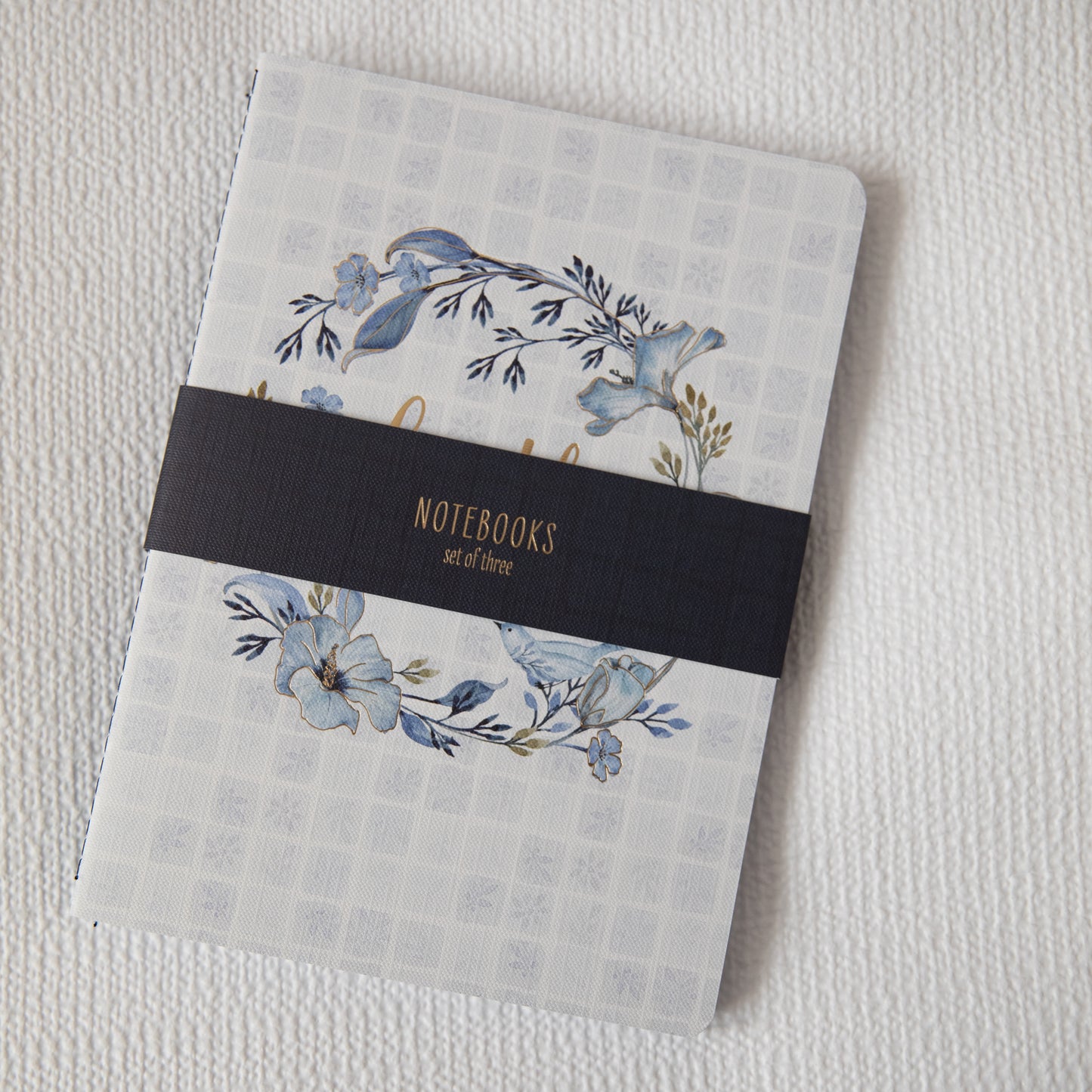 Notebooks-Set of 3 Soft Textured Cover Blank Journals