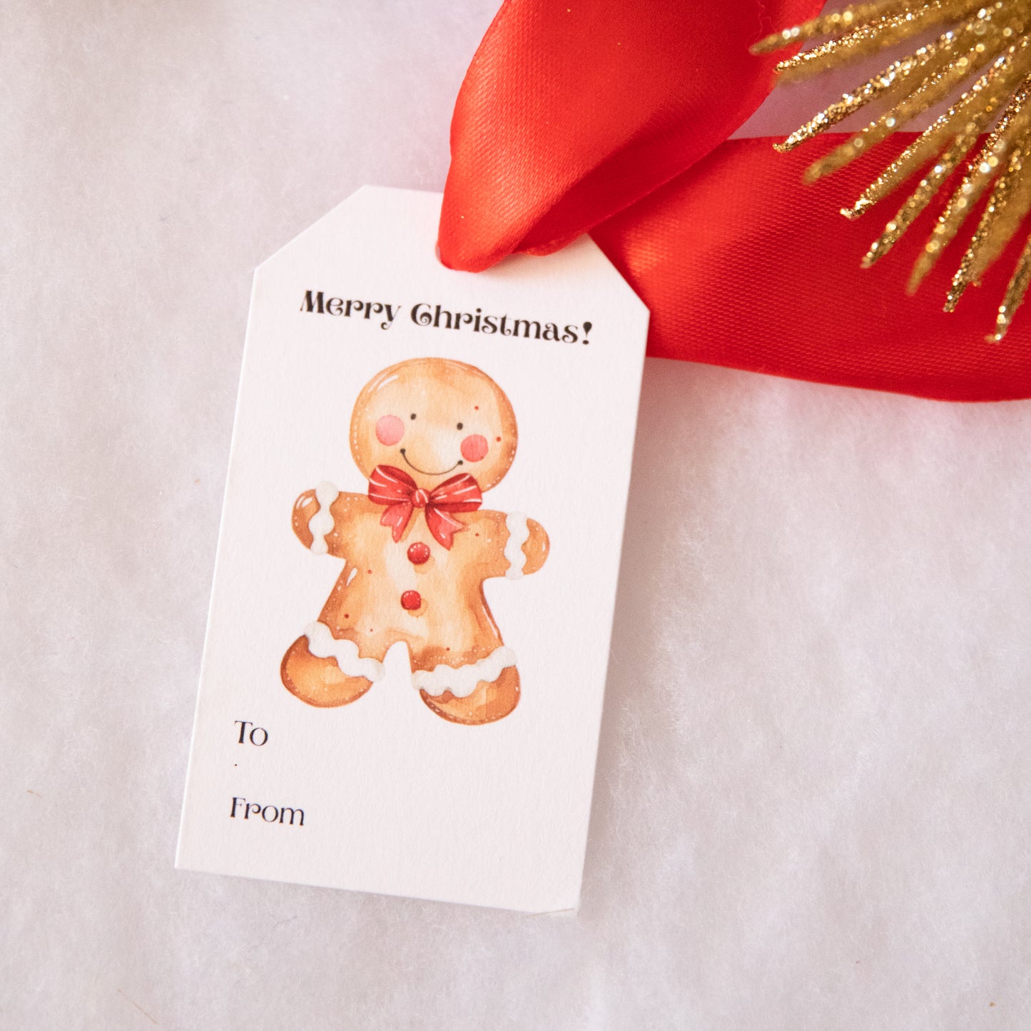 Festive Holiday Gift Tags- 2x3.5" Set of 10