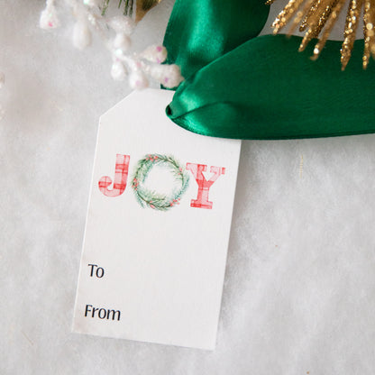 Christmas Holiday Gift Tags | Cardstock 2x3.5" | Set of 10