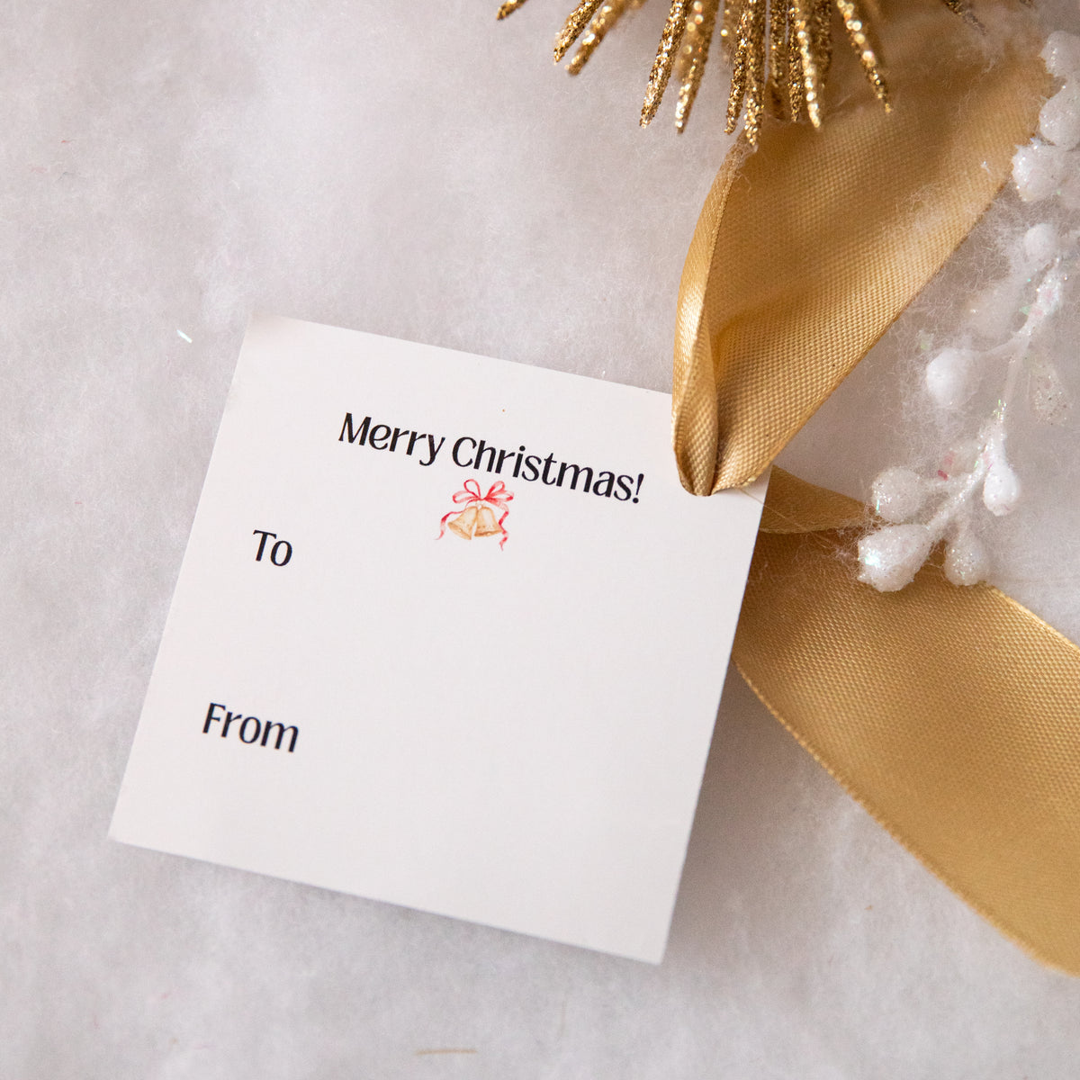Christmas Tree Gift Tags | 3" Square Cardstock | Set of 10