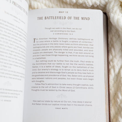 Walking with God by David Jeremiah | Large Print Faux Leather Devotional
