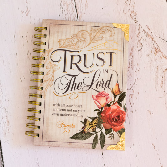 Journal, Wire Bound, 'Trust in the Lord..' Hard Cover