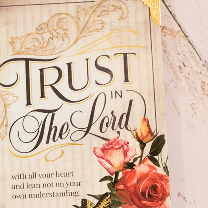 Journal, Wire Bound, 'Trust in the Lord..' Hard Cover