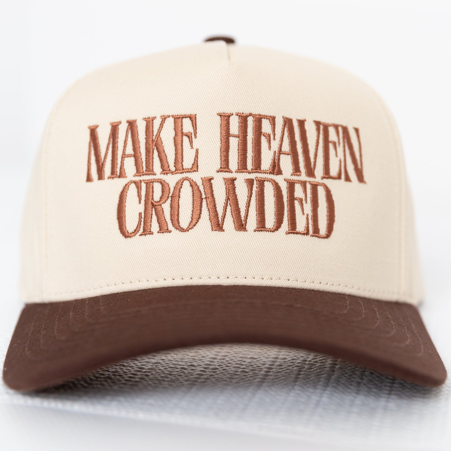 Unisex 'Make Heaven Crowded' Embroidery Trucker Hat
