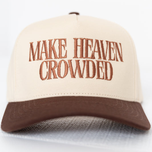 Unisex 'Make Heaven Crowded' Embroidery Trucker Hat