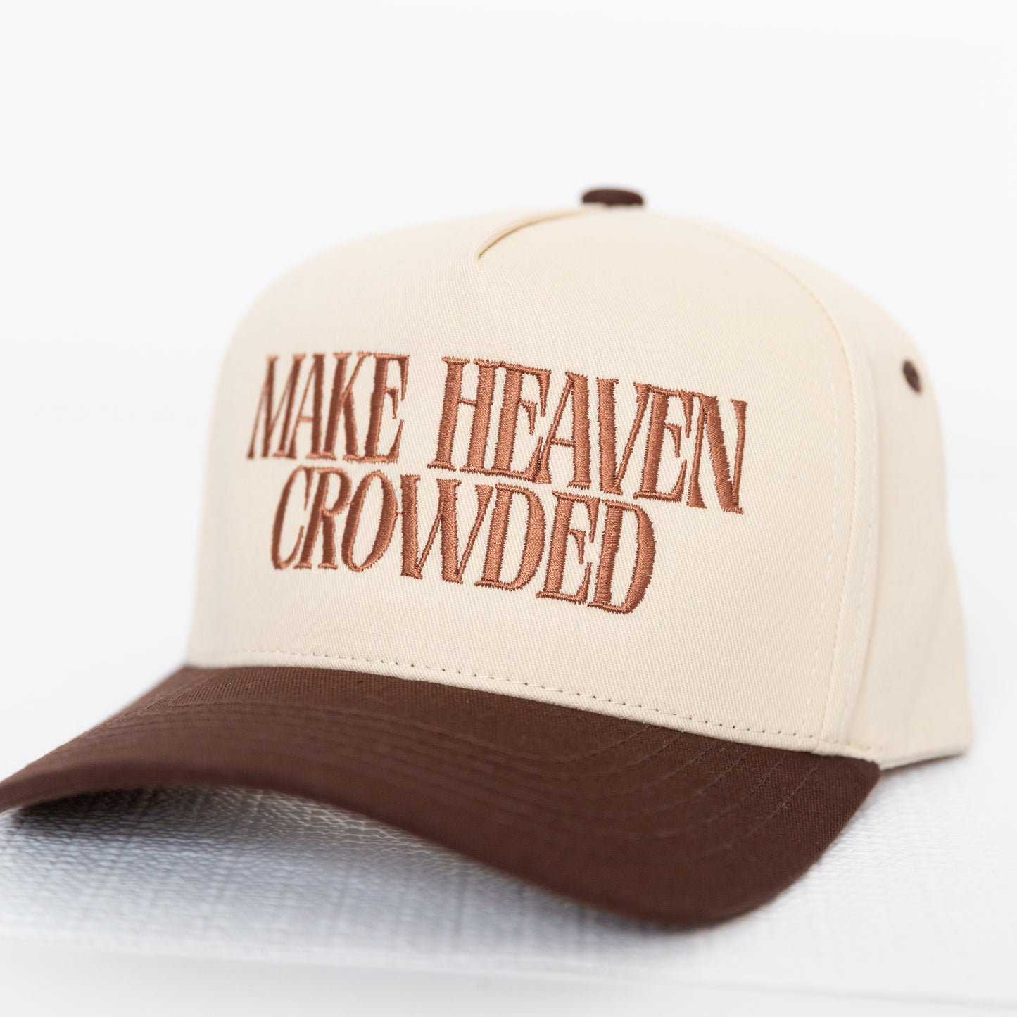 Unisex 'Make Heaven Crowded' Embroidery Trucker Hat