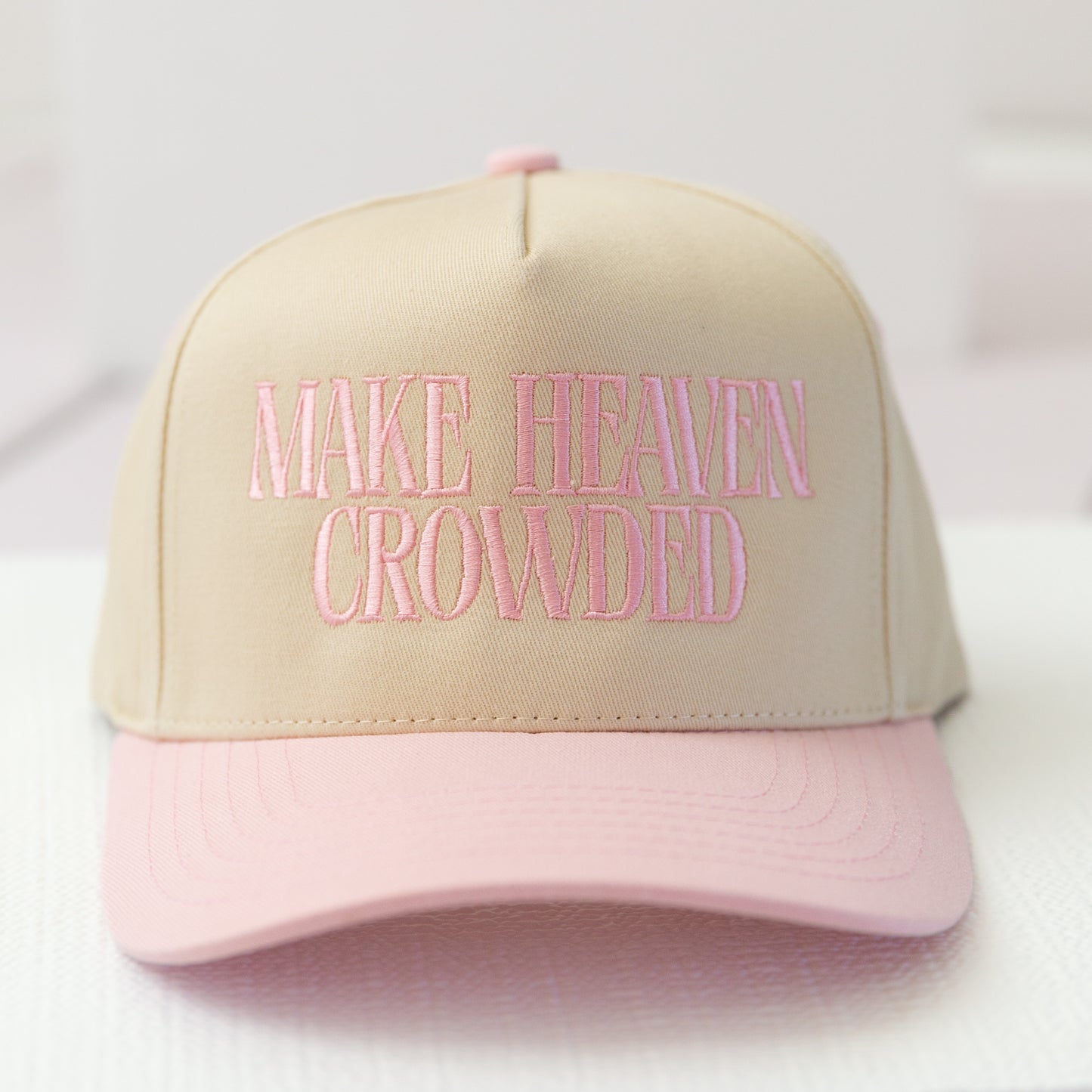 Unisex 'Make Heaven Crowded' Embroidery Trucker Hat