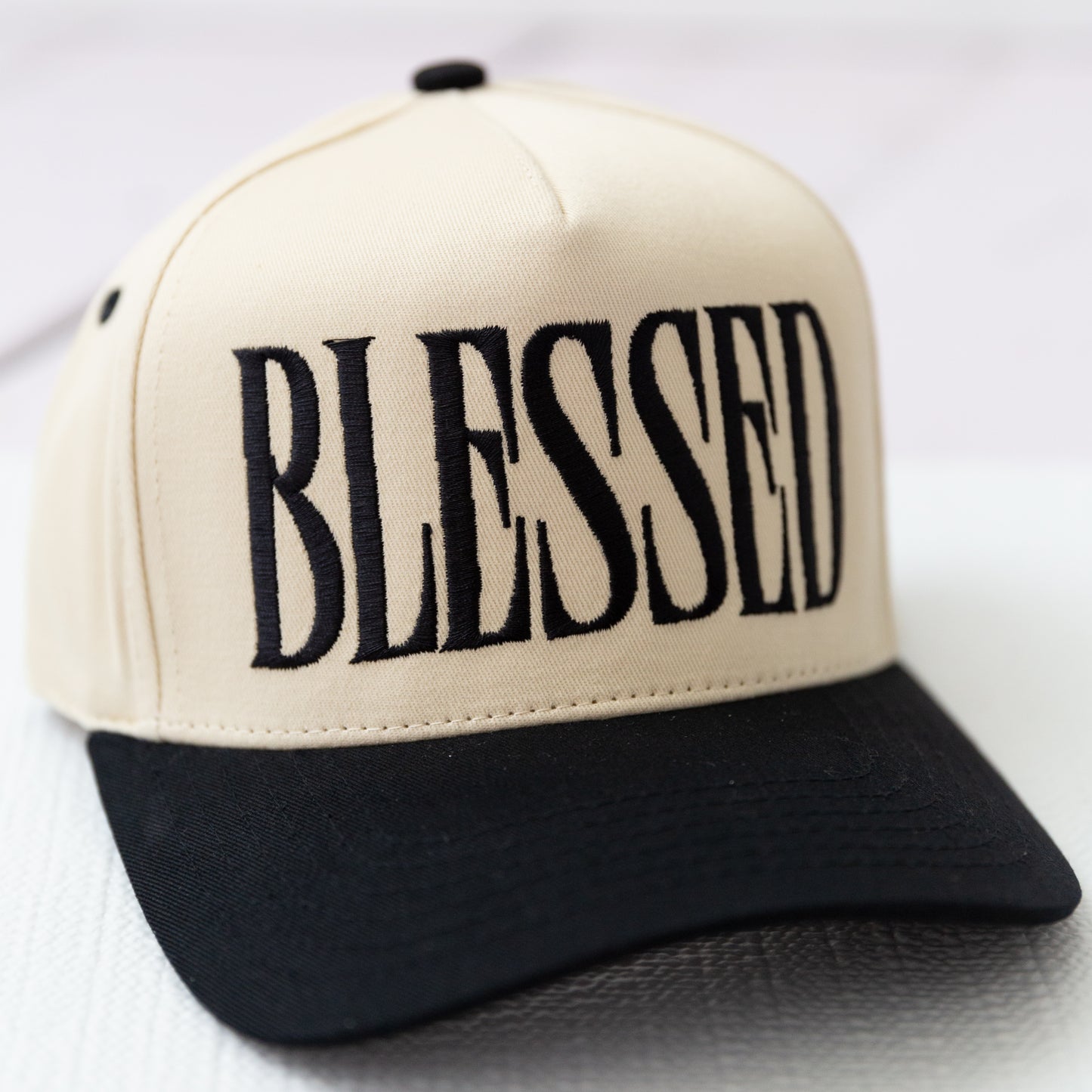 'Blessed' Embroidery Lettering Trucker Hat