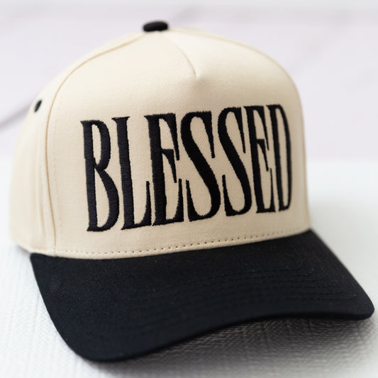 'Blessed' Embroidery Lettering Trucker Hat