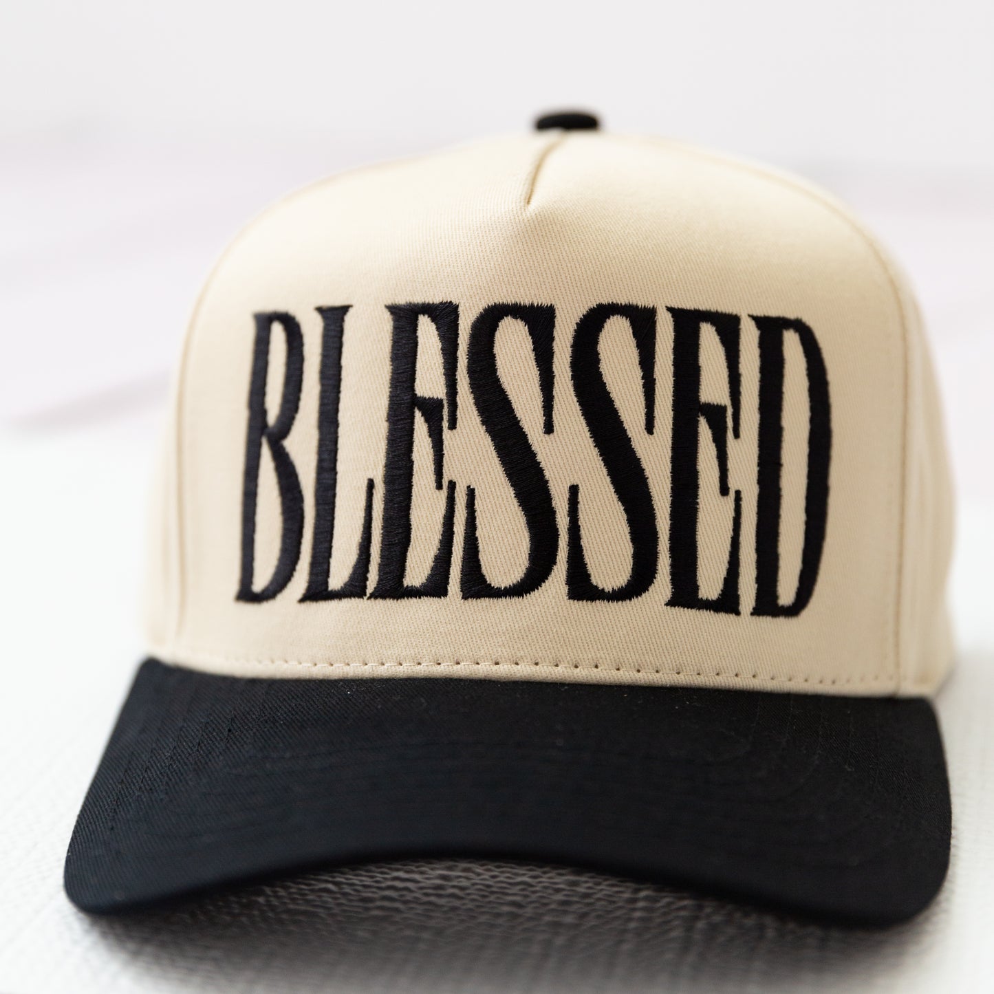 'Blessed' Embroidery Lettering Trucker Hat
