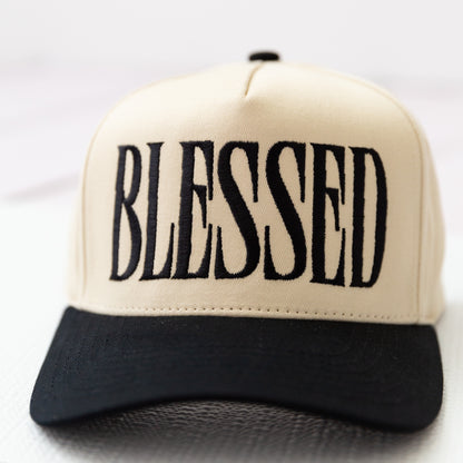 'Blessed' Embroidery Lettering Trucker Hat