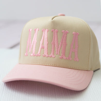 'MAMA' Embroidered Design Trucker Hat Adjustable