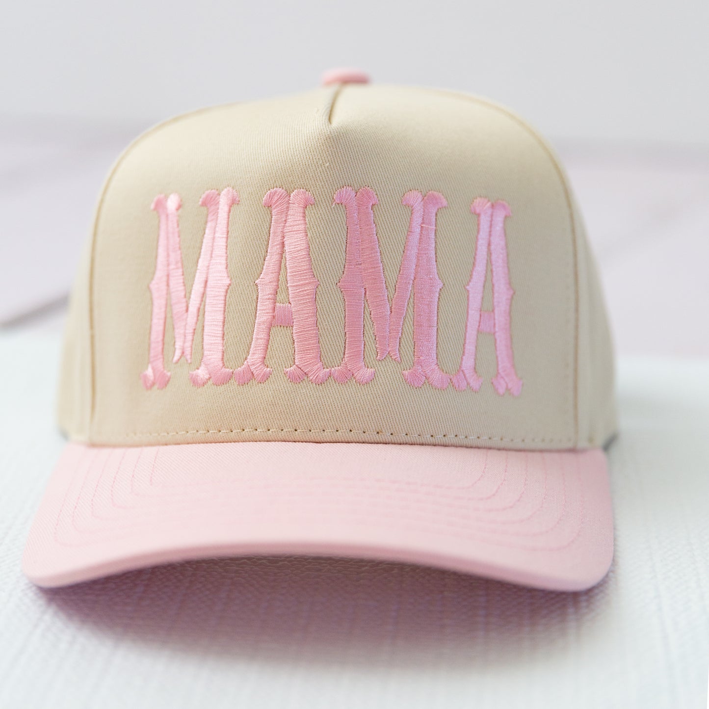 'MAMA' Embroidered Design Trucker Hat Adjustable