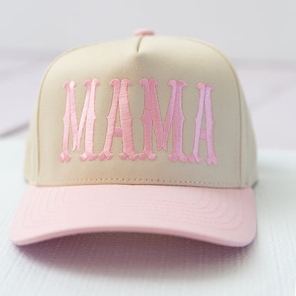 'MAMA' Embroidered Design Trucker Hat Adjustable