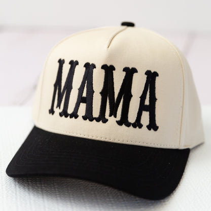 'MAMA' Embroidered Design Trucker Hat Adjustable