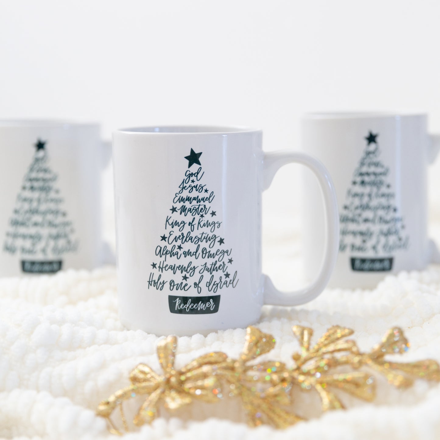 Names of Christ Christmas Tree 15 oz Mug