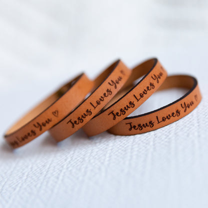 Inspirational Hand Crafted Leather Bracelets