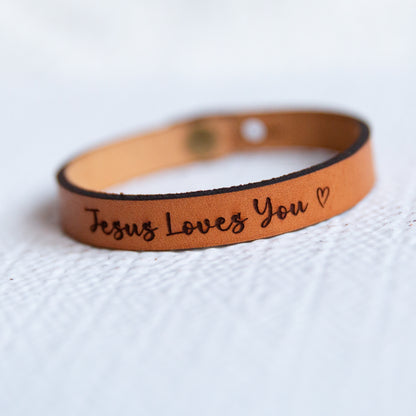 Inspirational Hand Crafted Leather Bracelets