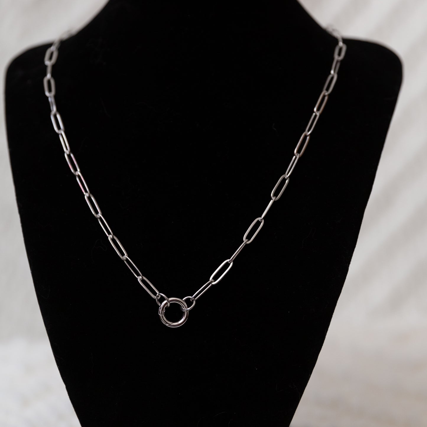 Stainless Steel Paper Clip Carabiner 20" +2" GOLD & SILVER