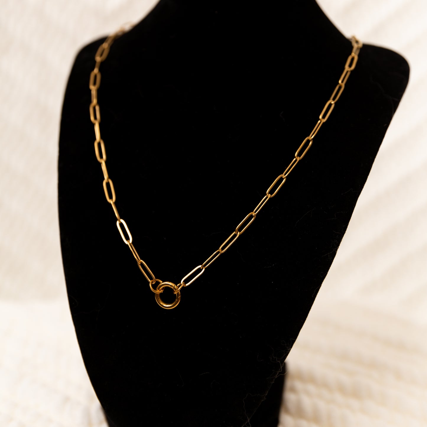 Stainless Steel Paper Clip Carabiner 20" +2" GOLD & SILVER