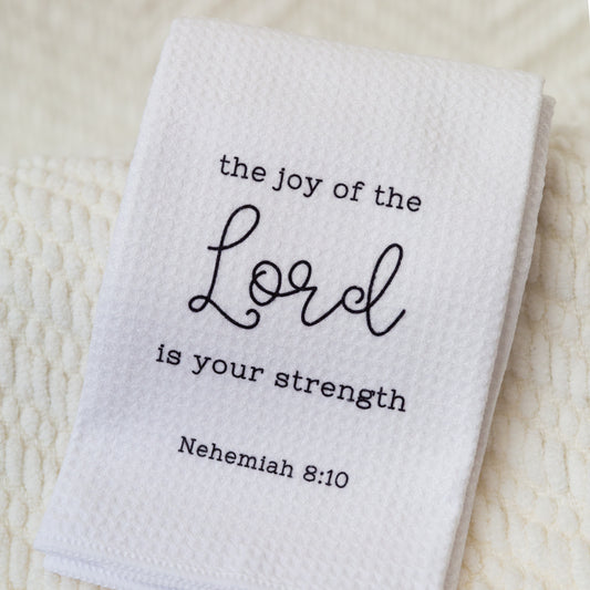 Joy, Faith, Pray.. White Tea/Dish Towels