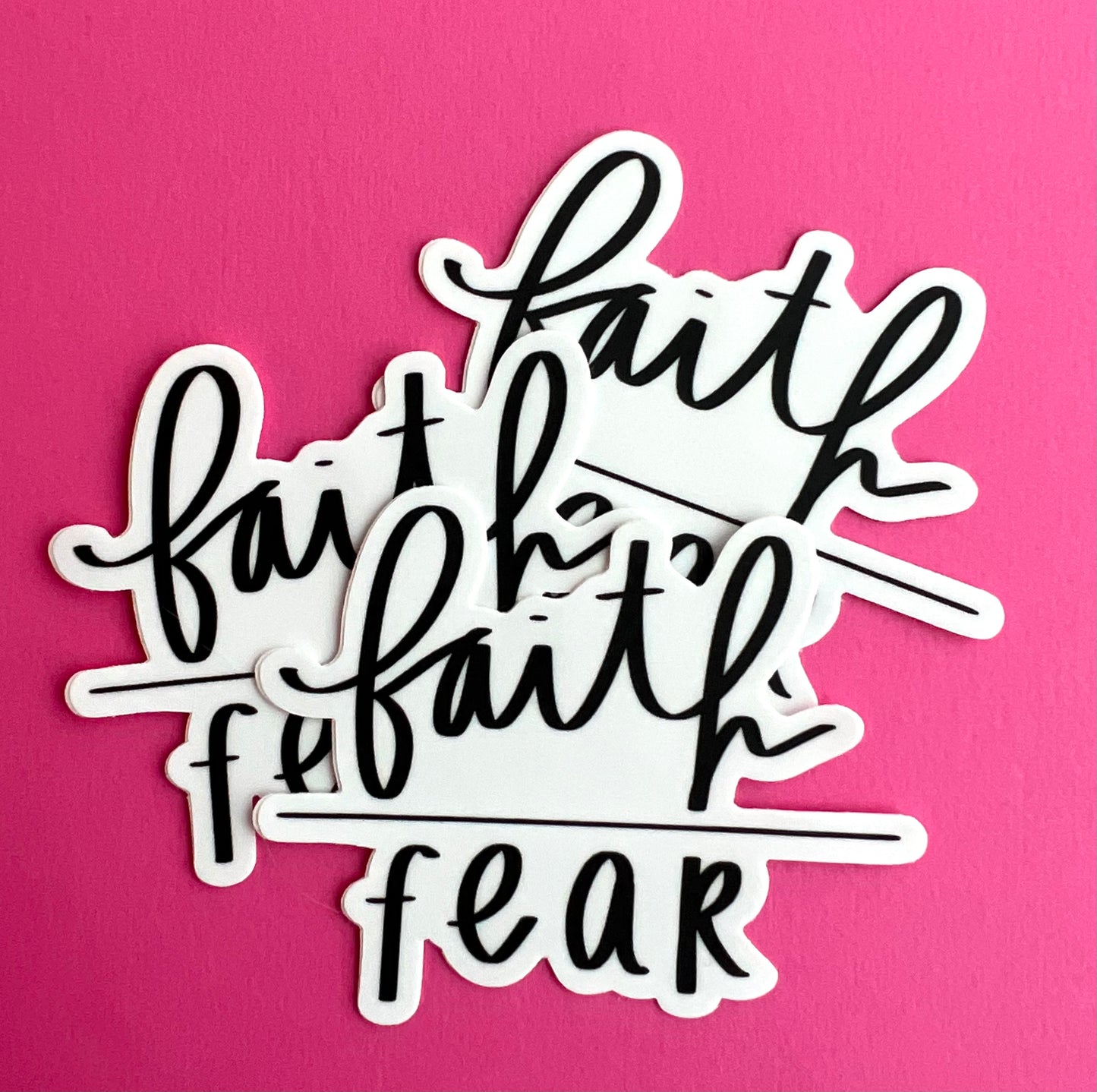 Faith Over Fear Vinyl Sticker 2.5"