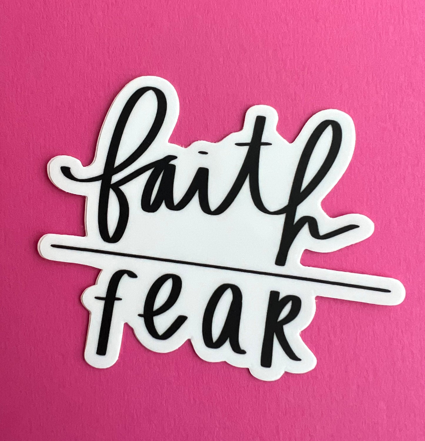 Faith Over Fear Vinyl Sticker 2.5"