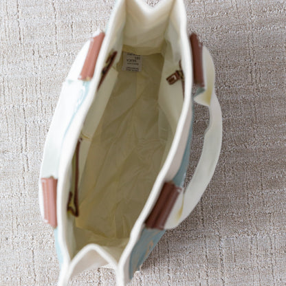 Canvas Tote Bag, Durable Heavy Cotton, Canvas Tote Bag, Serene Beach Shell Design, 'Be Still and Know' Psalm 46:10.