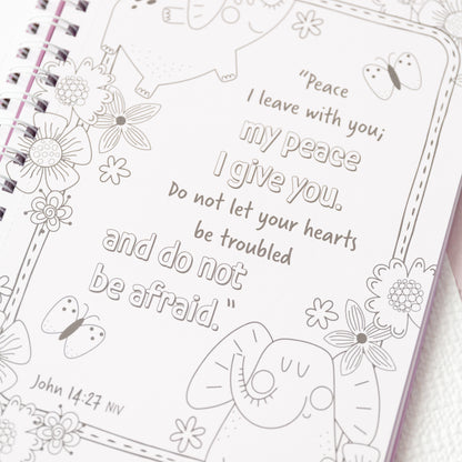 Coloring Book Favorite Bible Verses For Girls, Inspirational Coloring Book, Bible Verses Coloring Book, Wirebound
