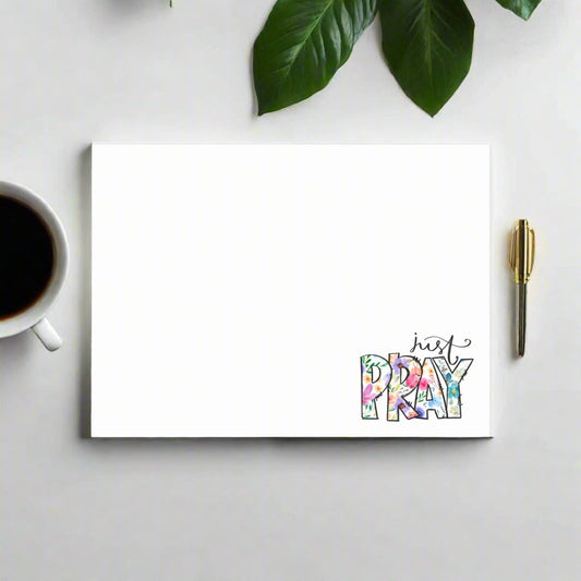 Post-It Note Pad - Just Pray Design